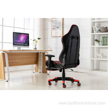 Whole-sale Red computer gaming Chair with footrest pillow backrest